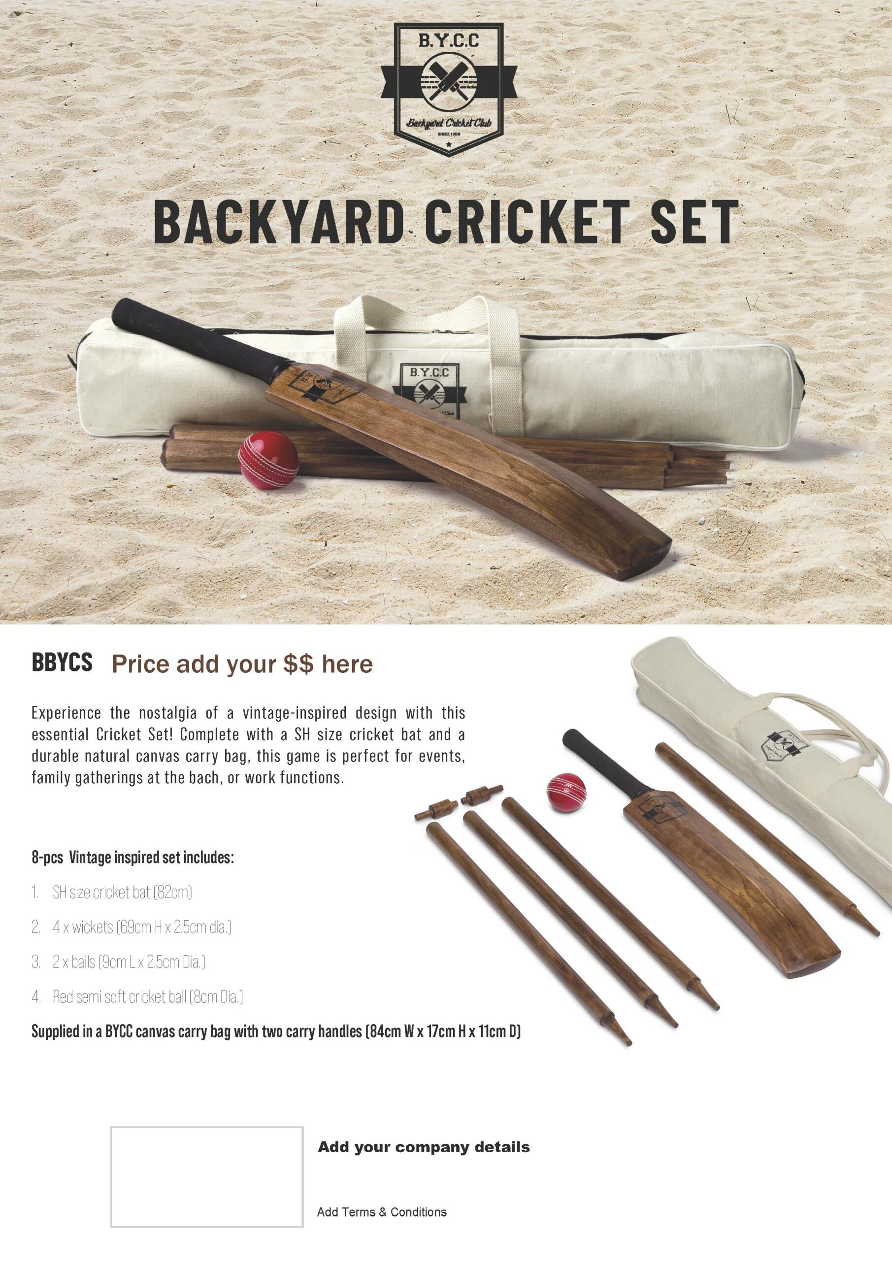 Backyard Cricket Set