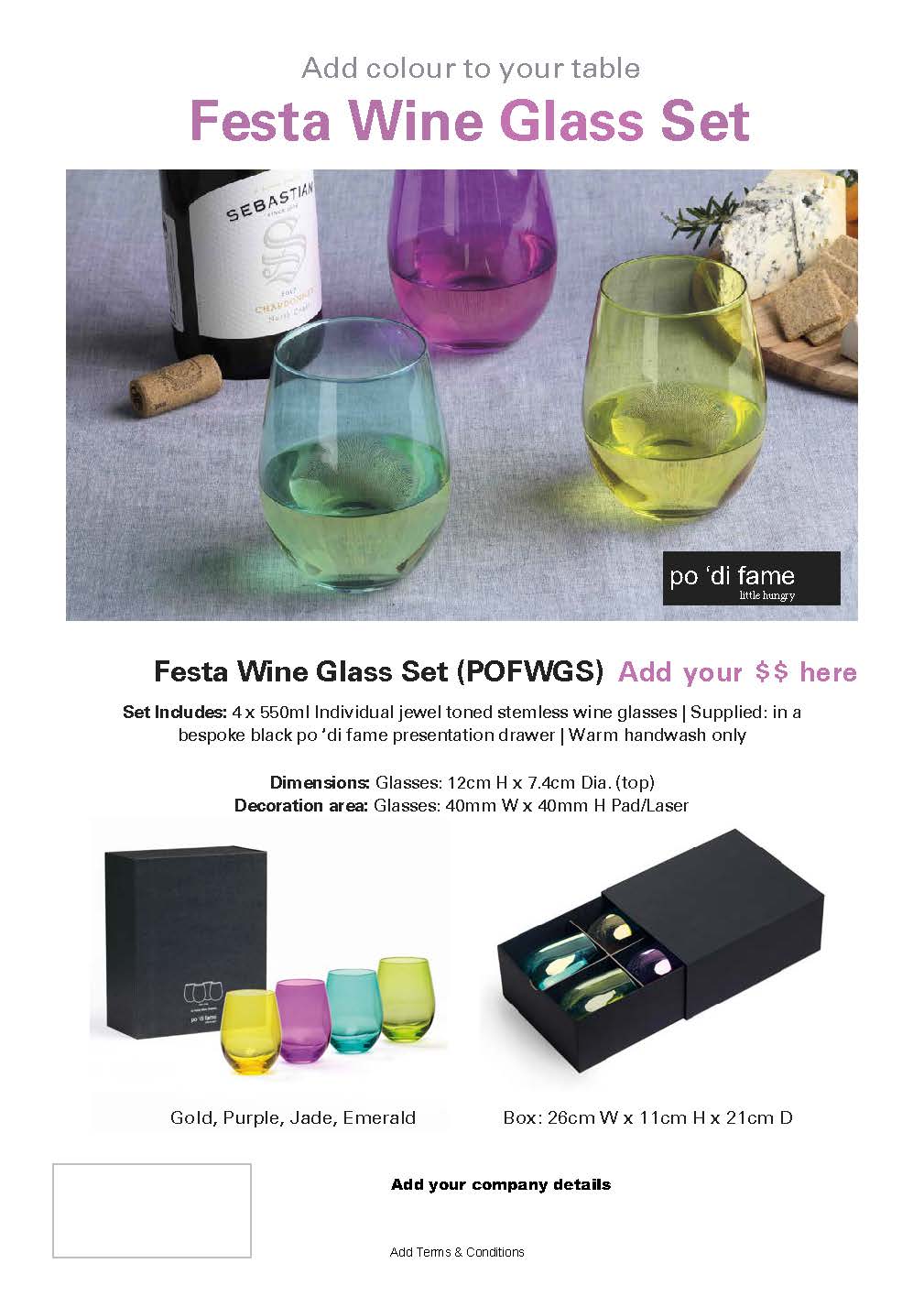 Festa Wine Glass Set