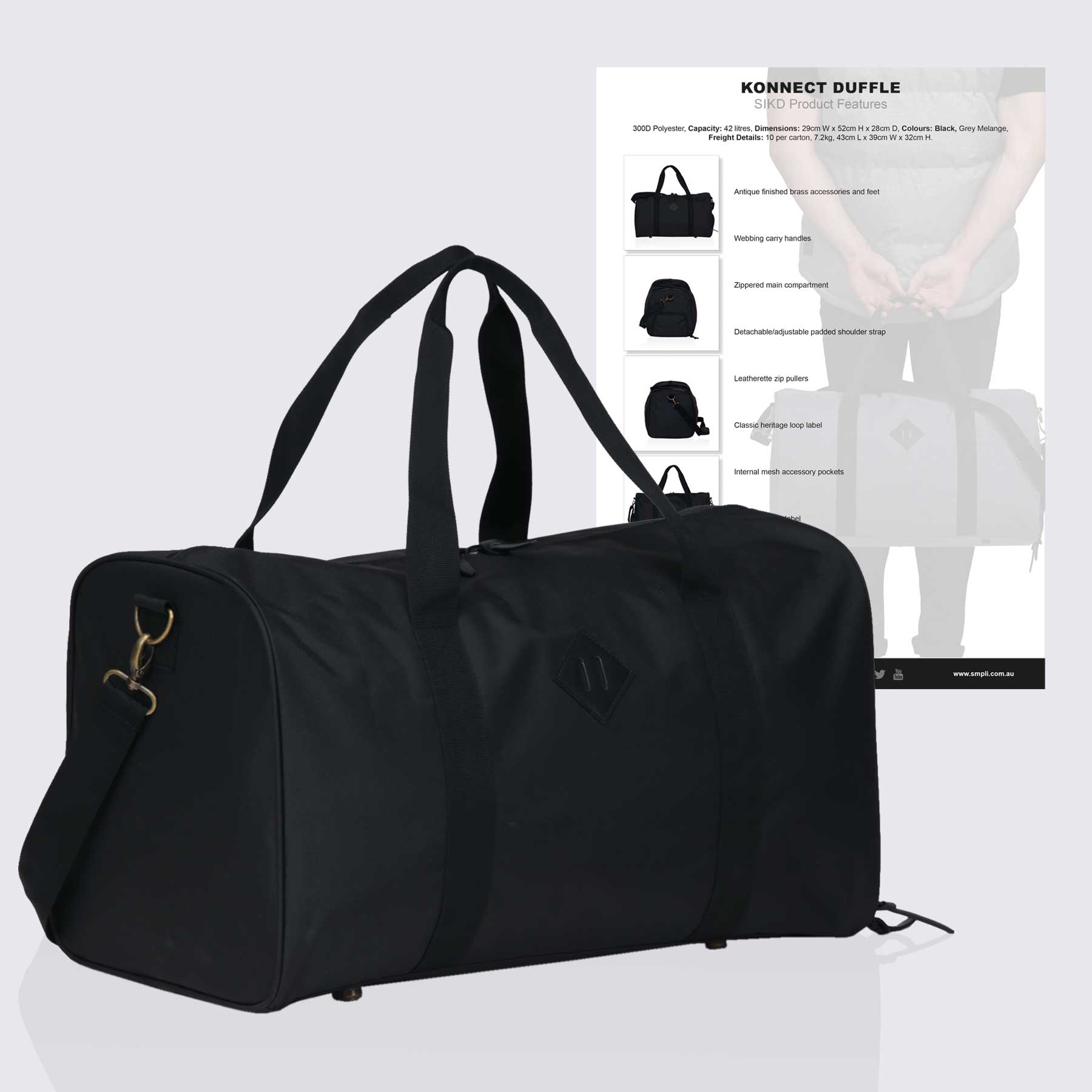 Konnect Duffle Tech Sheet