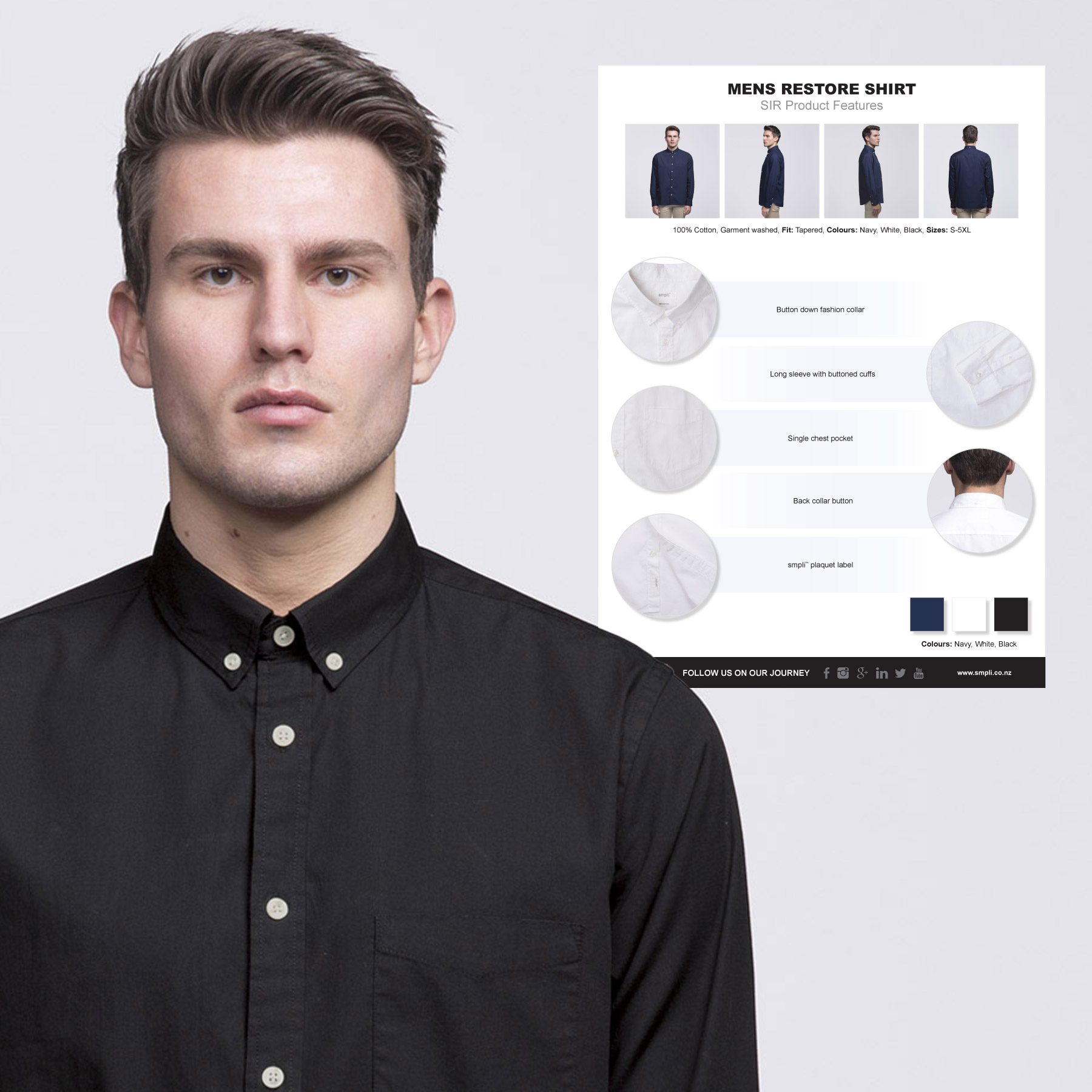 Mens Restore Shirt Tech Sheet