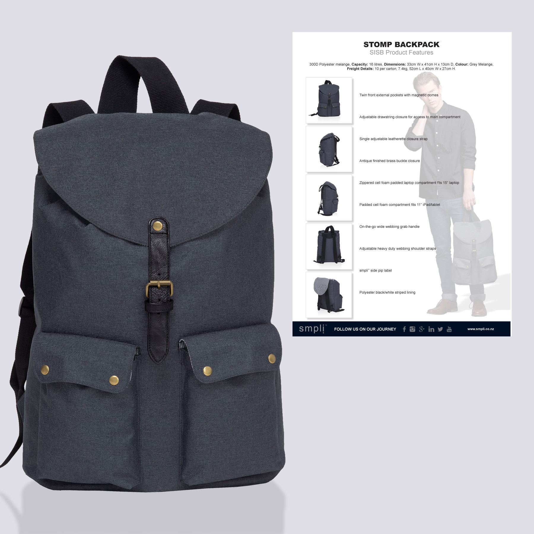 Stomp Backpack Tech Sheet