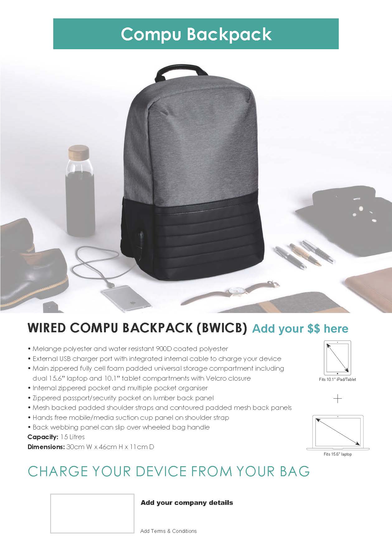 Wired Compu Backpack