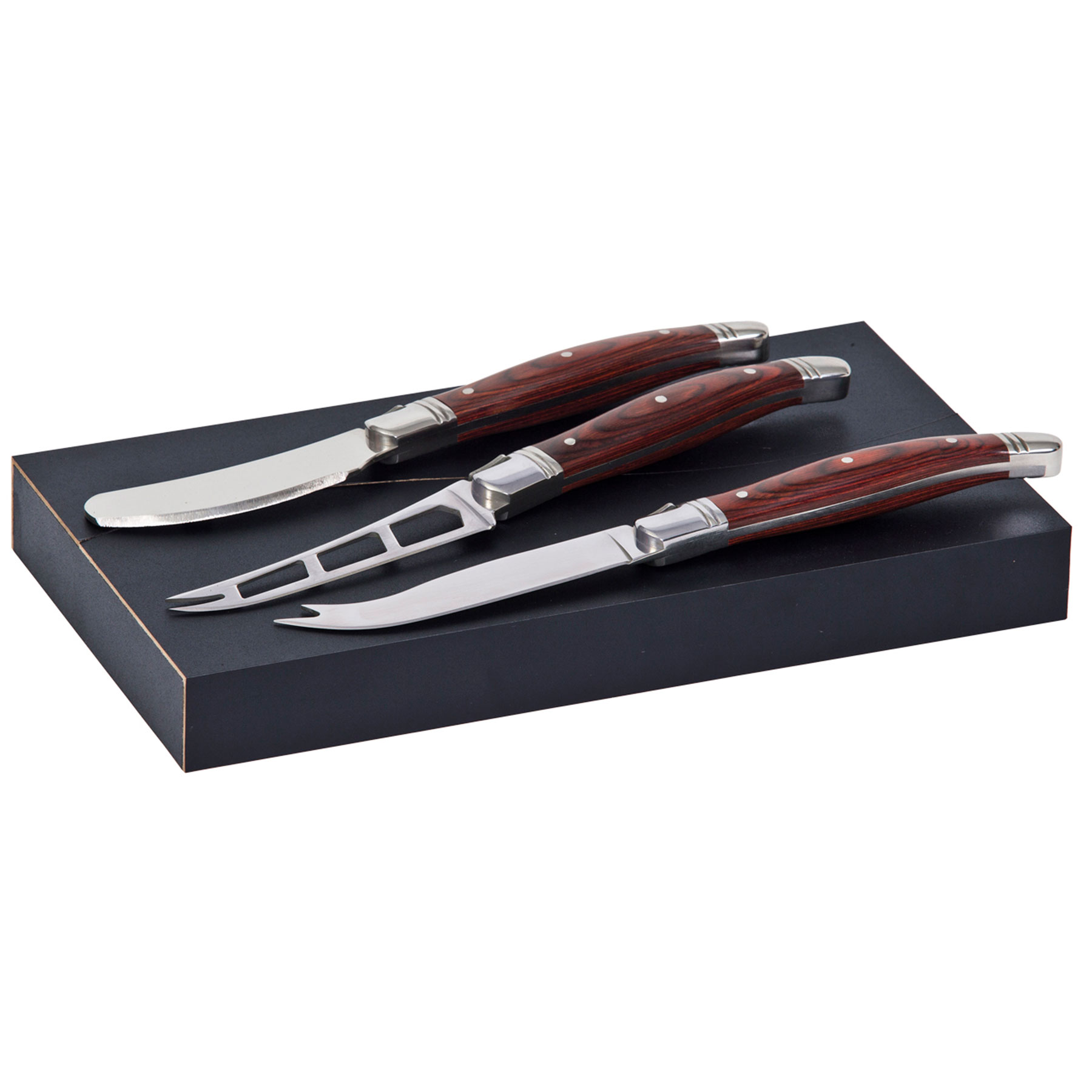 3-Pc Cheese Knife Set with Cardboard Gift Box