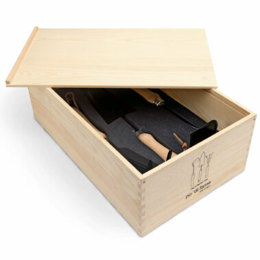 po 'di fame natural pine wood box