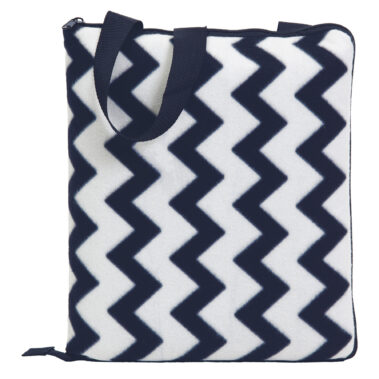 Navy/White - Folded as Cushion
