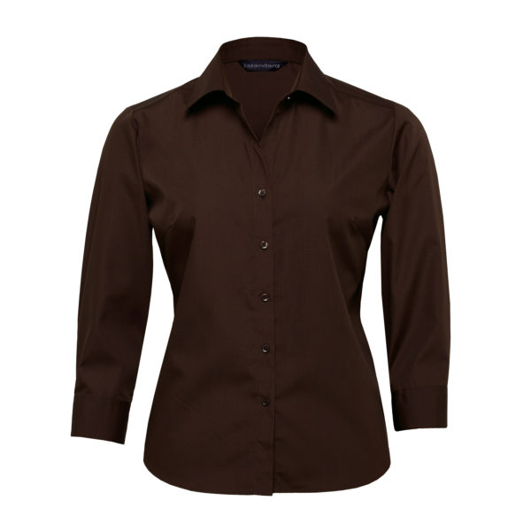 outlet-womens-the-express-teflon-shirt-chocolate-600x600