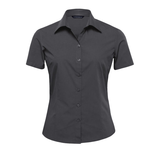 outlet-womens-the-republic-short-sleeve-shirt-charcoal-600x600