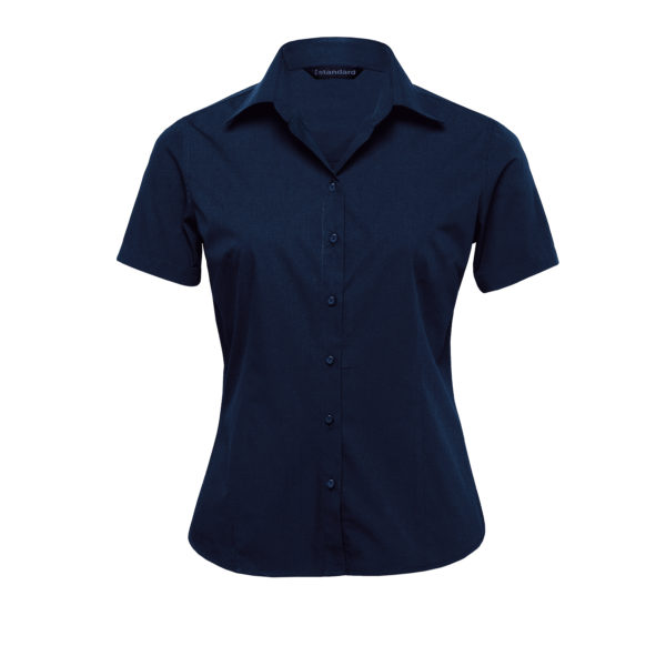 outlet-womens-the-republic-short-sleeve-shirt-navy-600x600