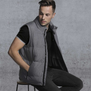 Basin Puffa Vest - Grey Melange