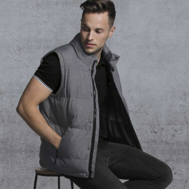 Basin Puffa Vest - Grey Melange