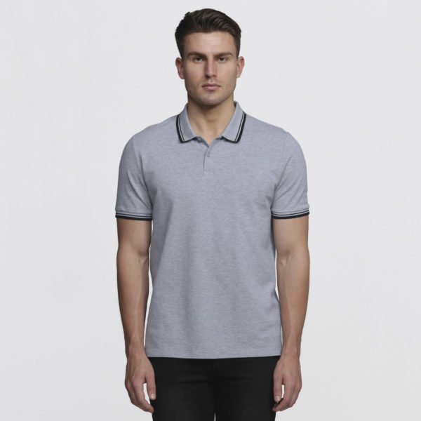 Mens Grey Marle/Black - Front