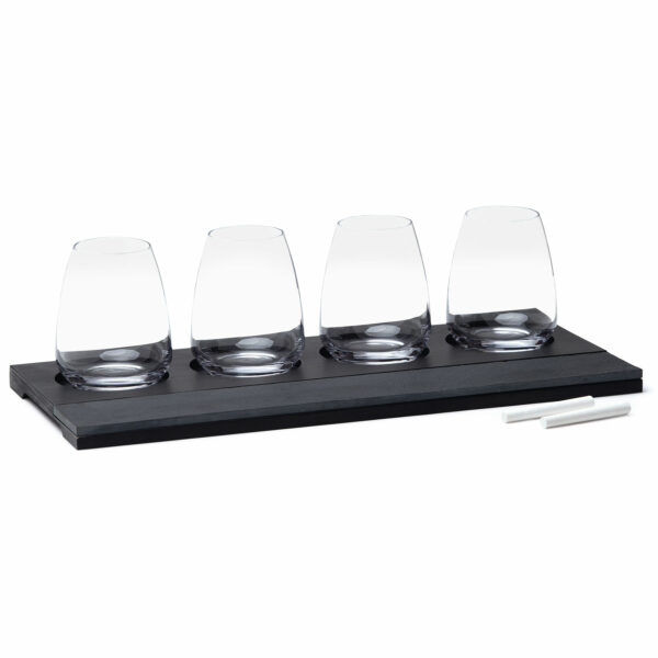 Wine Glasses in Serving Tray