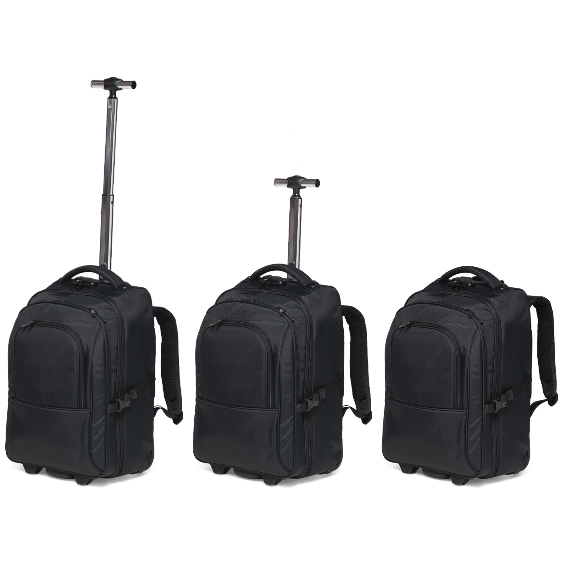 Telescopic handle heights