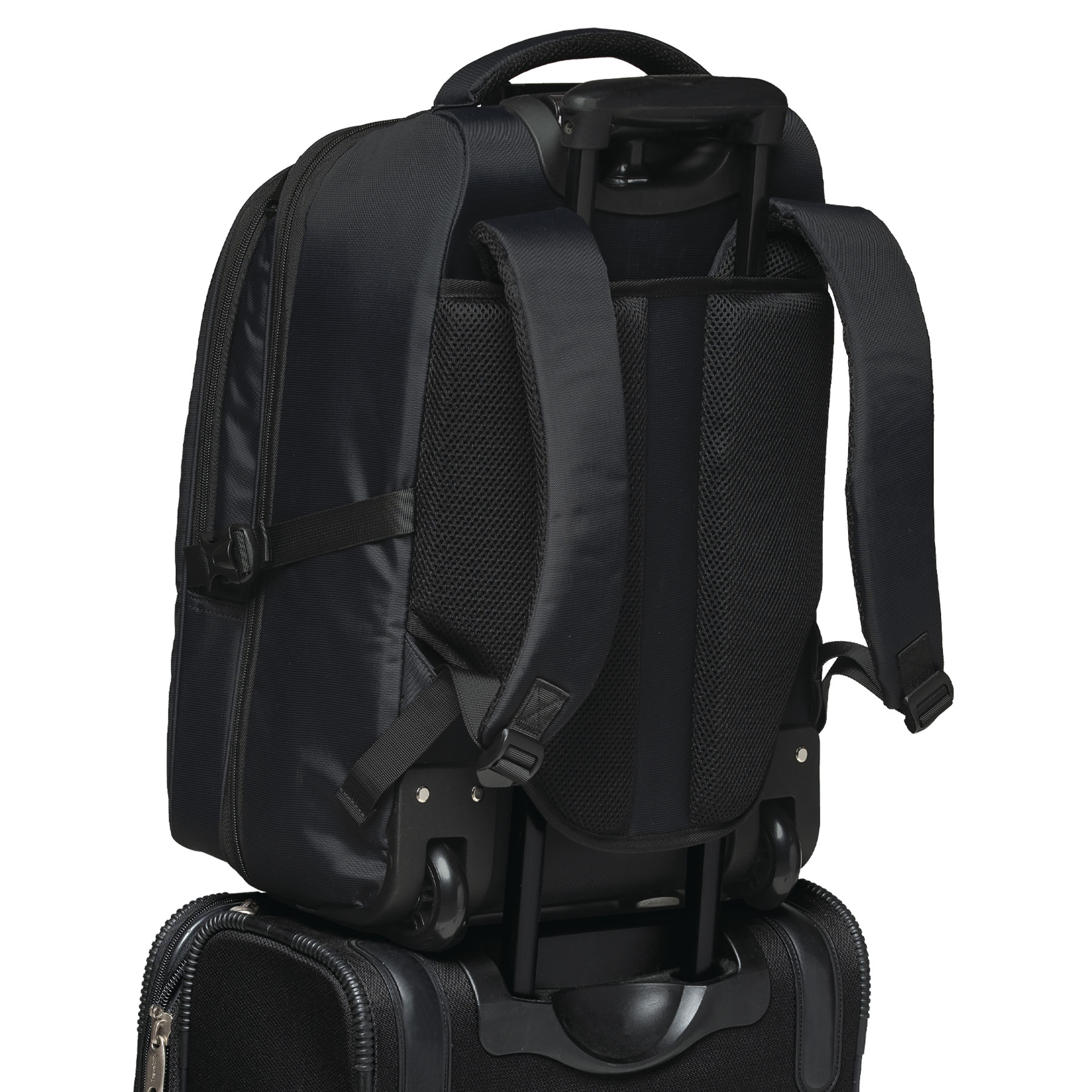 Padded mesh back panel